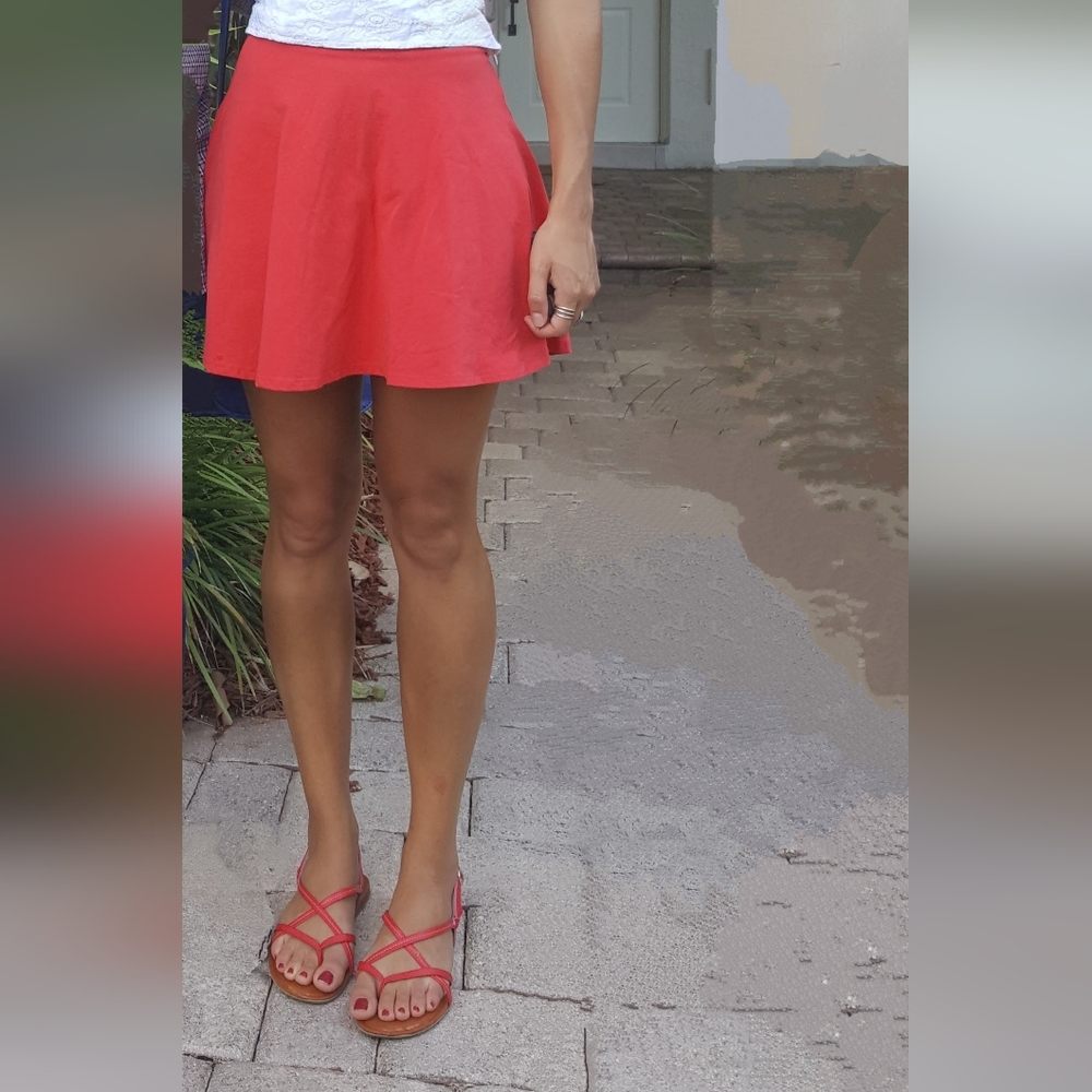 Deep orange formal shorts